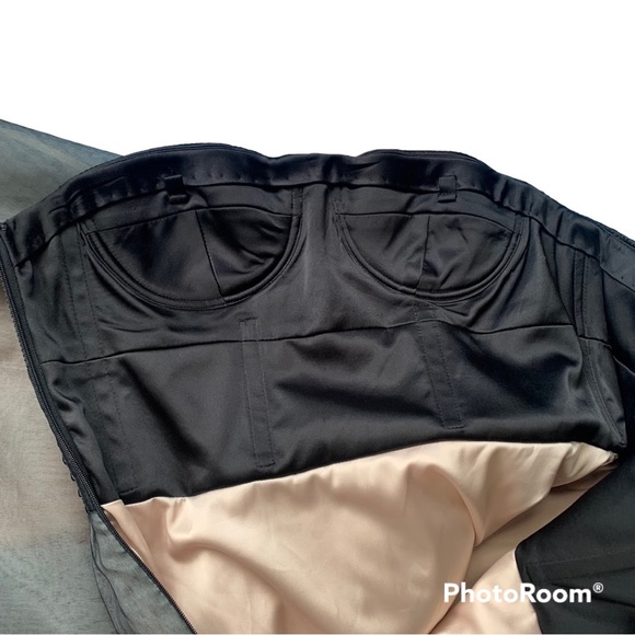 Vera Wang Lavender Label Silk Blend Strapless Corset Mini Dress - Picture 11 of 16